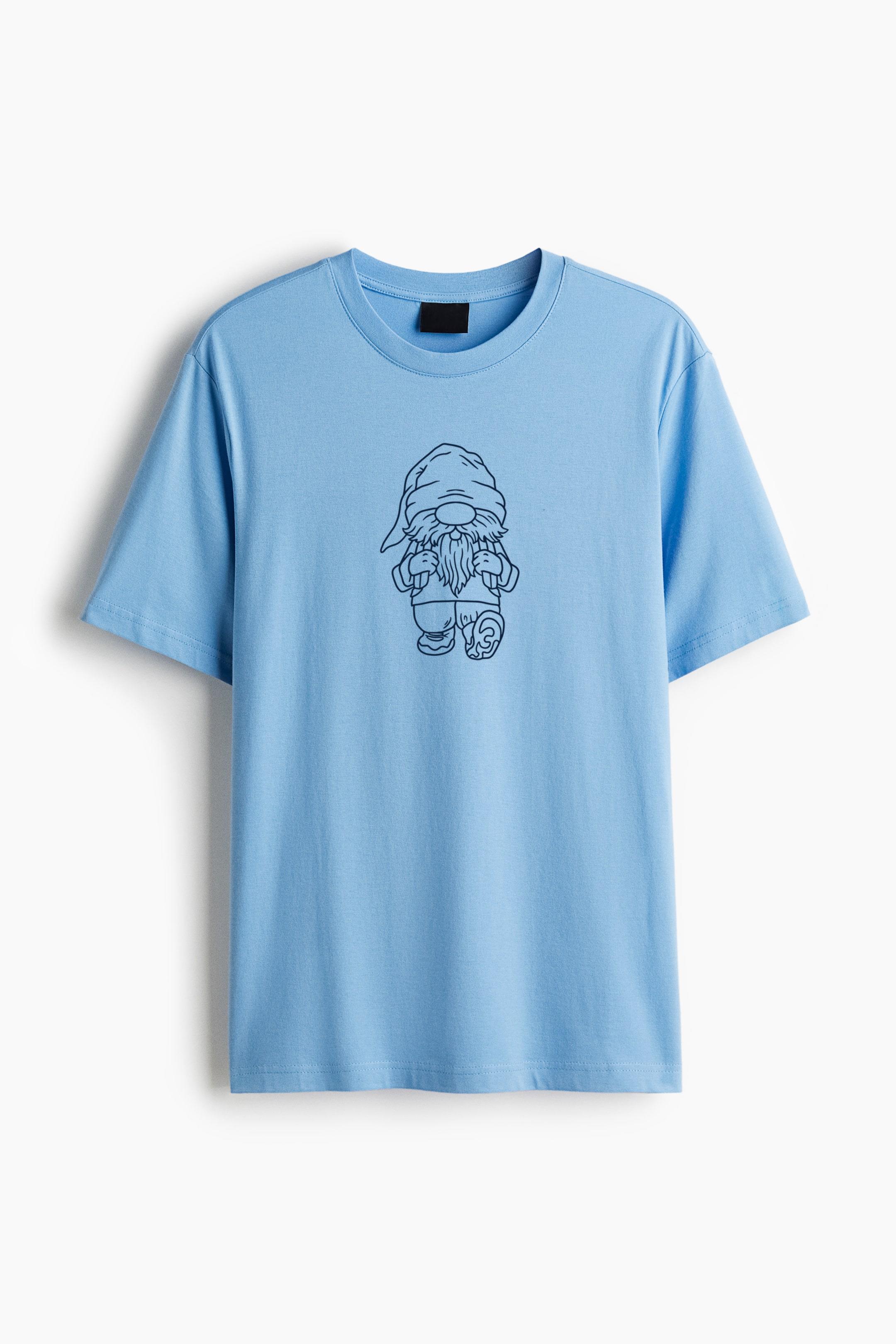 Blue Walking Gnome Classic Regular Fit T-Shirt