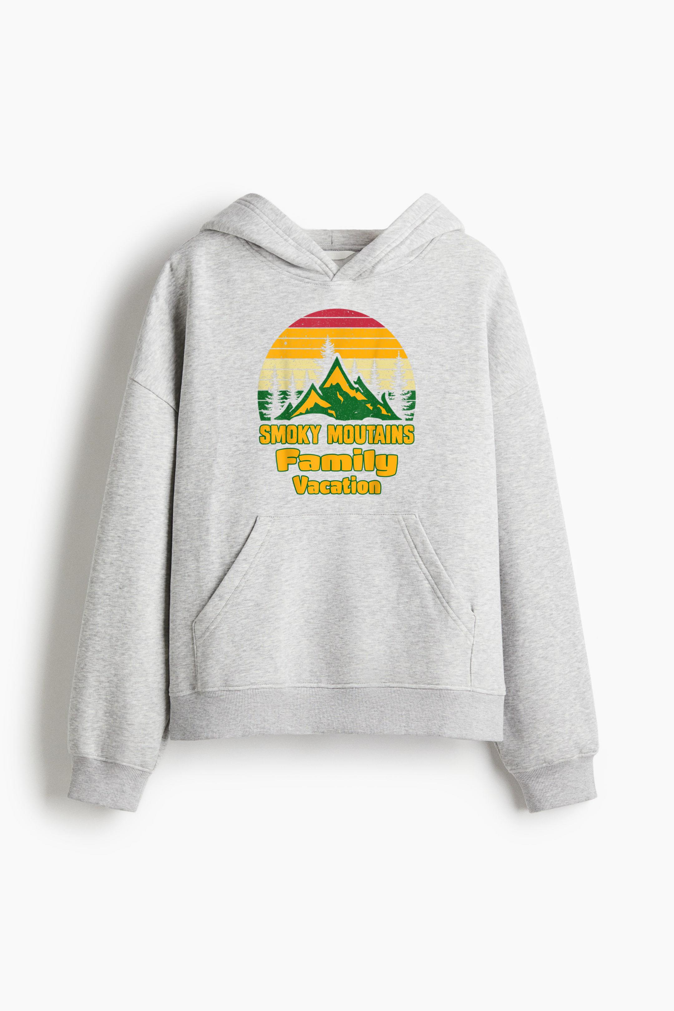 Family Vacation Hiking Camping Loose-Fit Printed Hoodie - Image 4