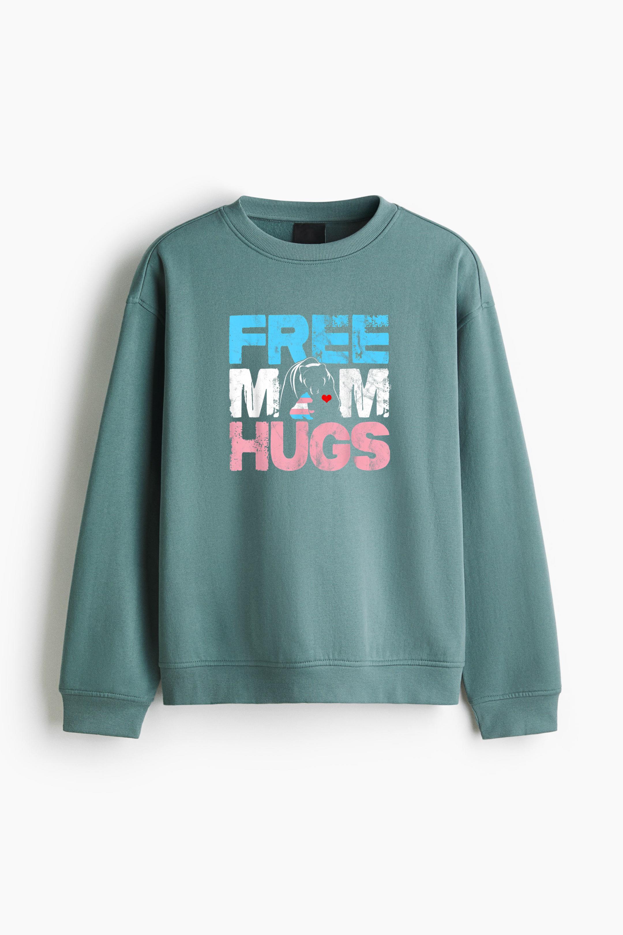Free Mom Hugs Bear Regular Fit Printed Sweatshirt - Image 4