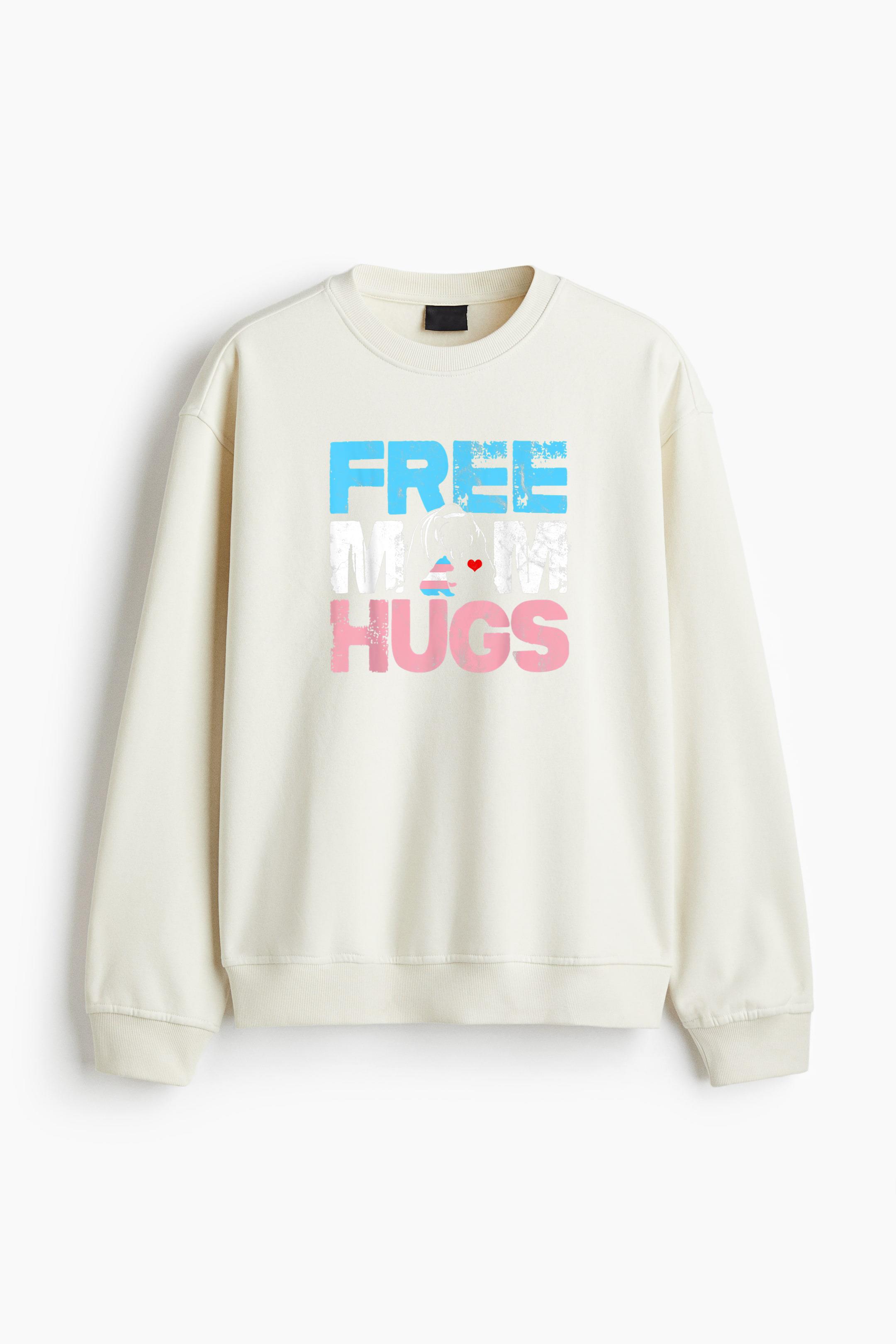 Free Mom Hugs Bear Regular Fit Printed Sweatshirt - Image 3