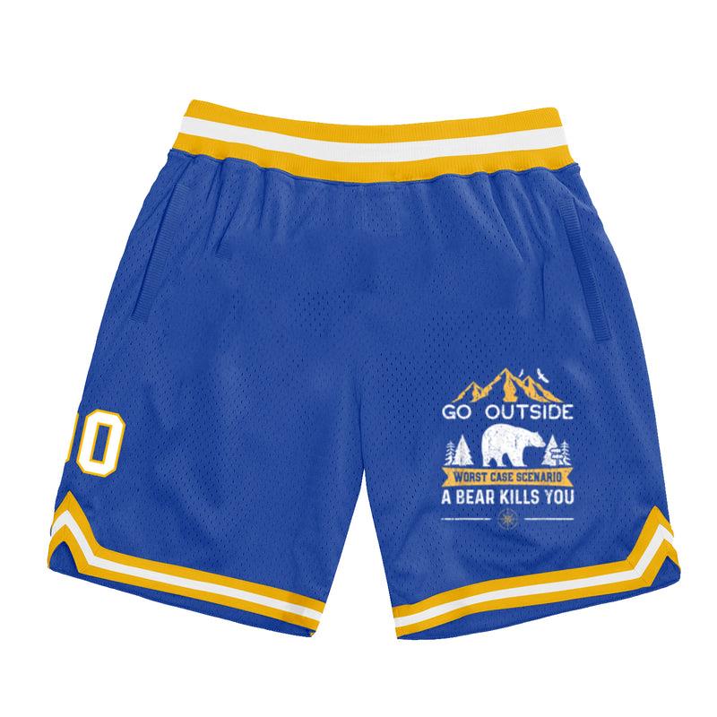 Go Outside Worst Case Scenario A Bear Kills You Camping Classic Basketball Shorts 