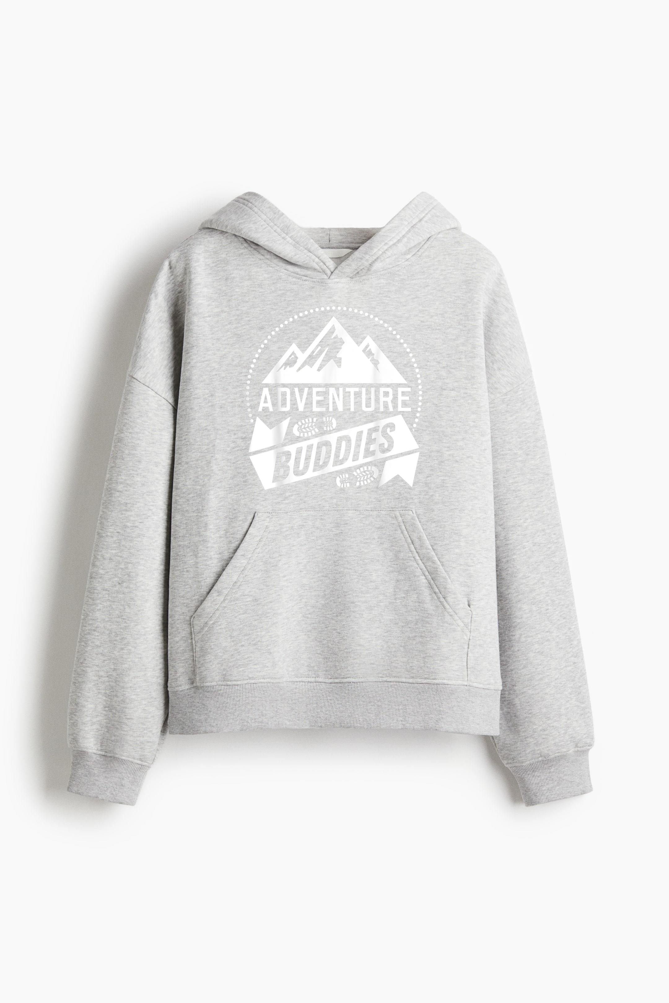 Hiking Adventure Buddies Camping Loose-Fit Printed Hoodie - Image 4