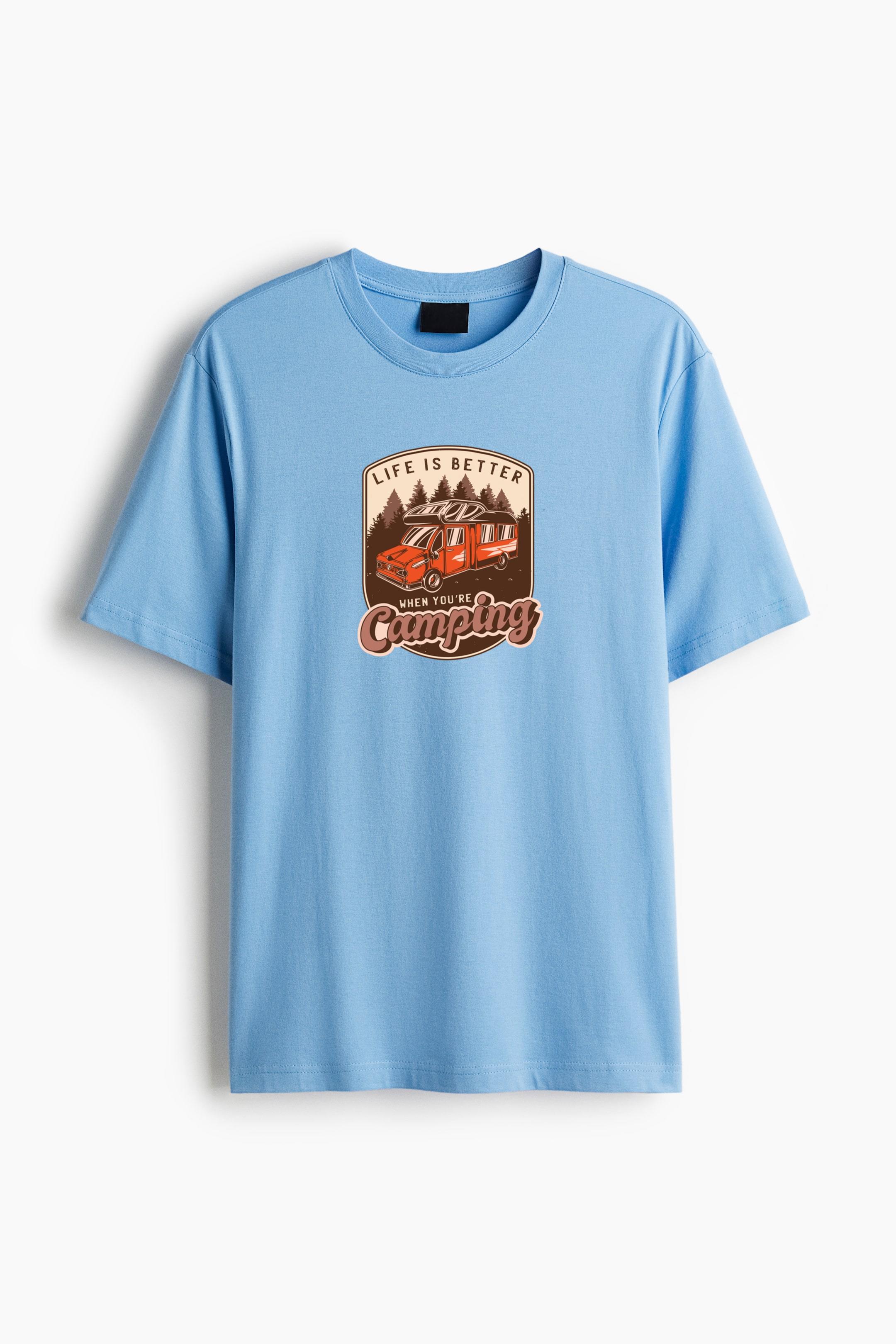Life Is Better When Youre Camping Classic Regular Fit T-Shirt