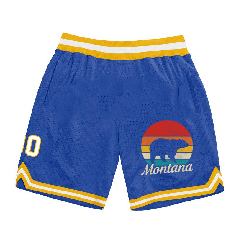 Montana Vintage Grizzly Bear Camping Classic Basketball Shorts 