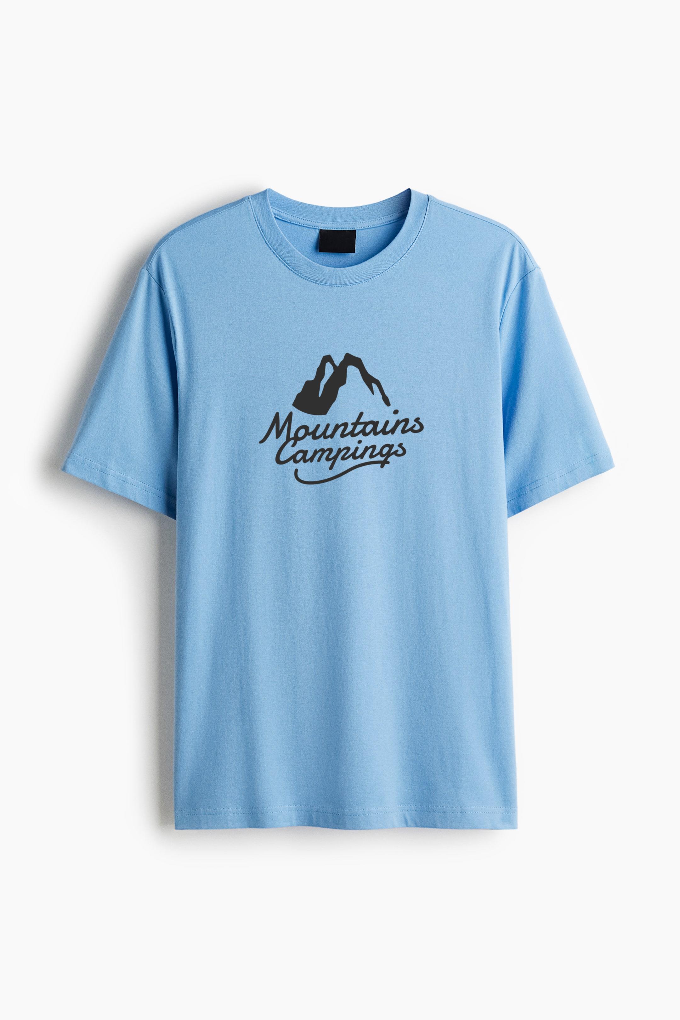 Mountain Campings Logo Classic Regular Fit T-Shirt