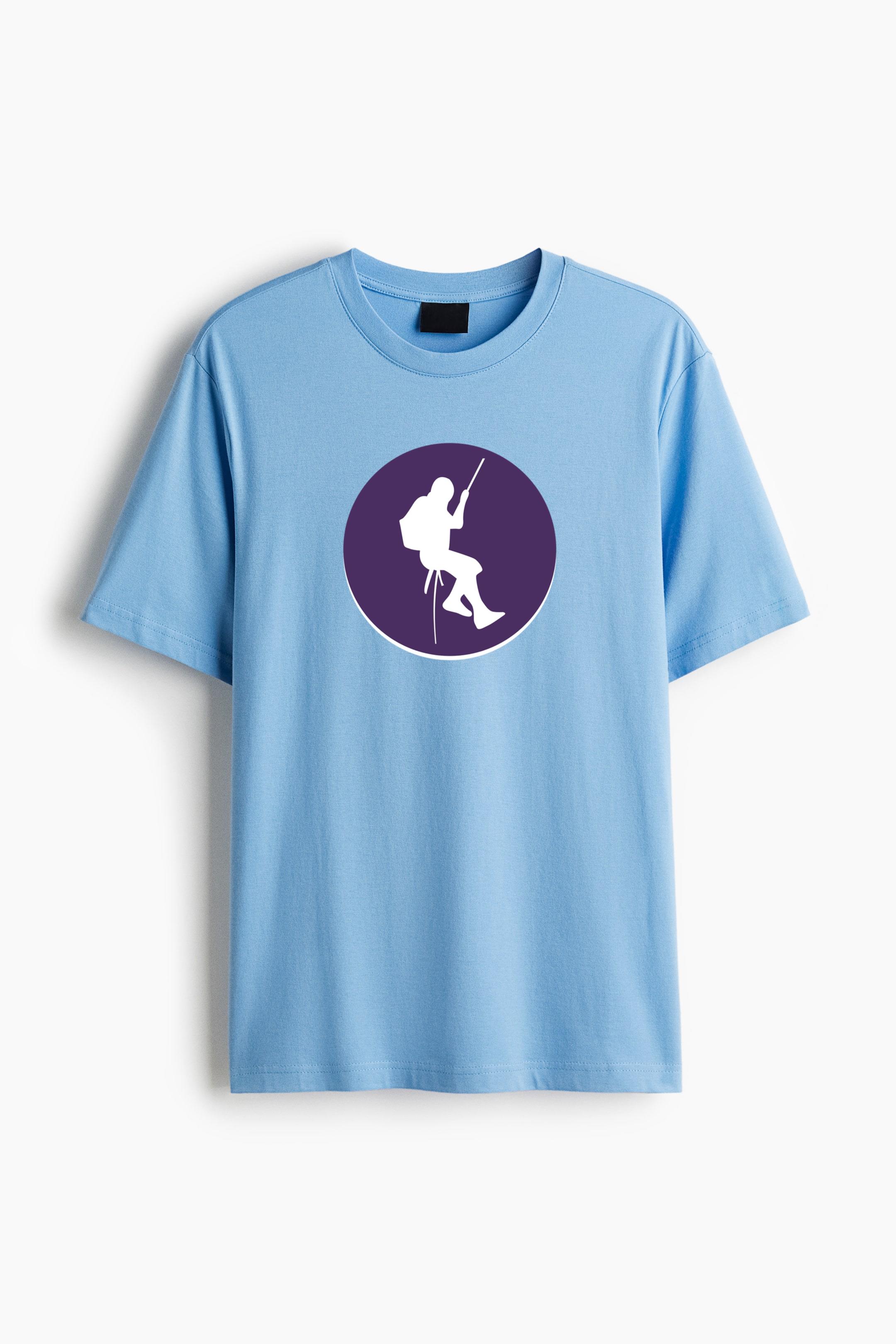 Mountain Climbing Circle Icon Classic Regular Fit T-Shirt