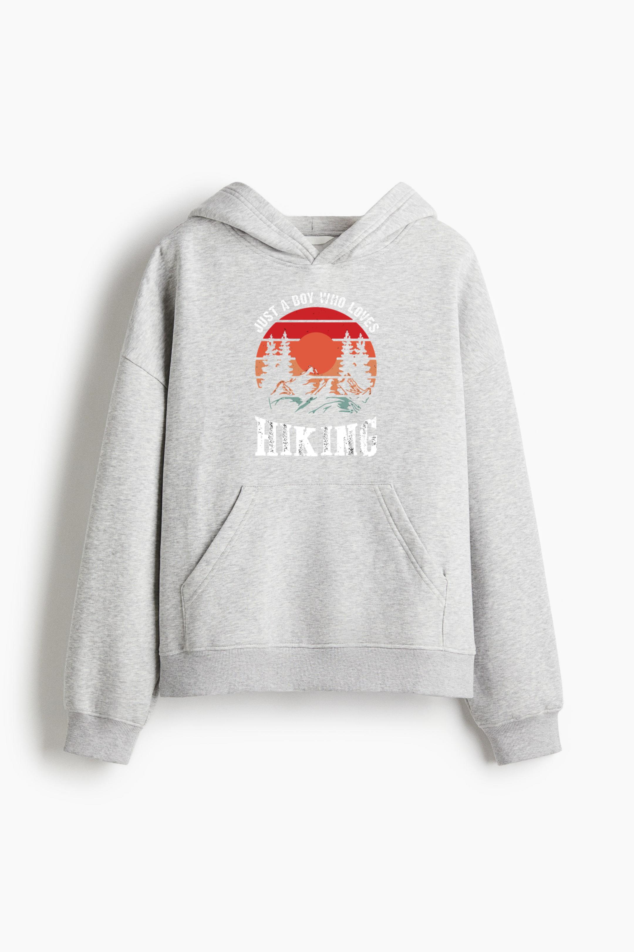 Nature Hiking Energetic Flat Loose-Fit Printed Hoodie - Image 4