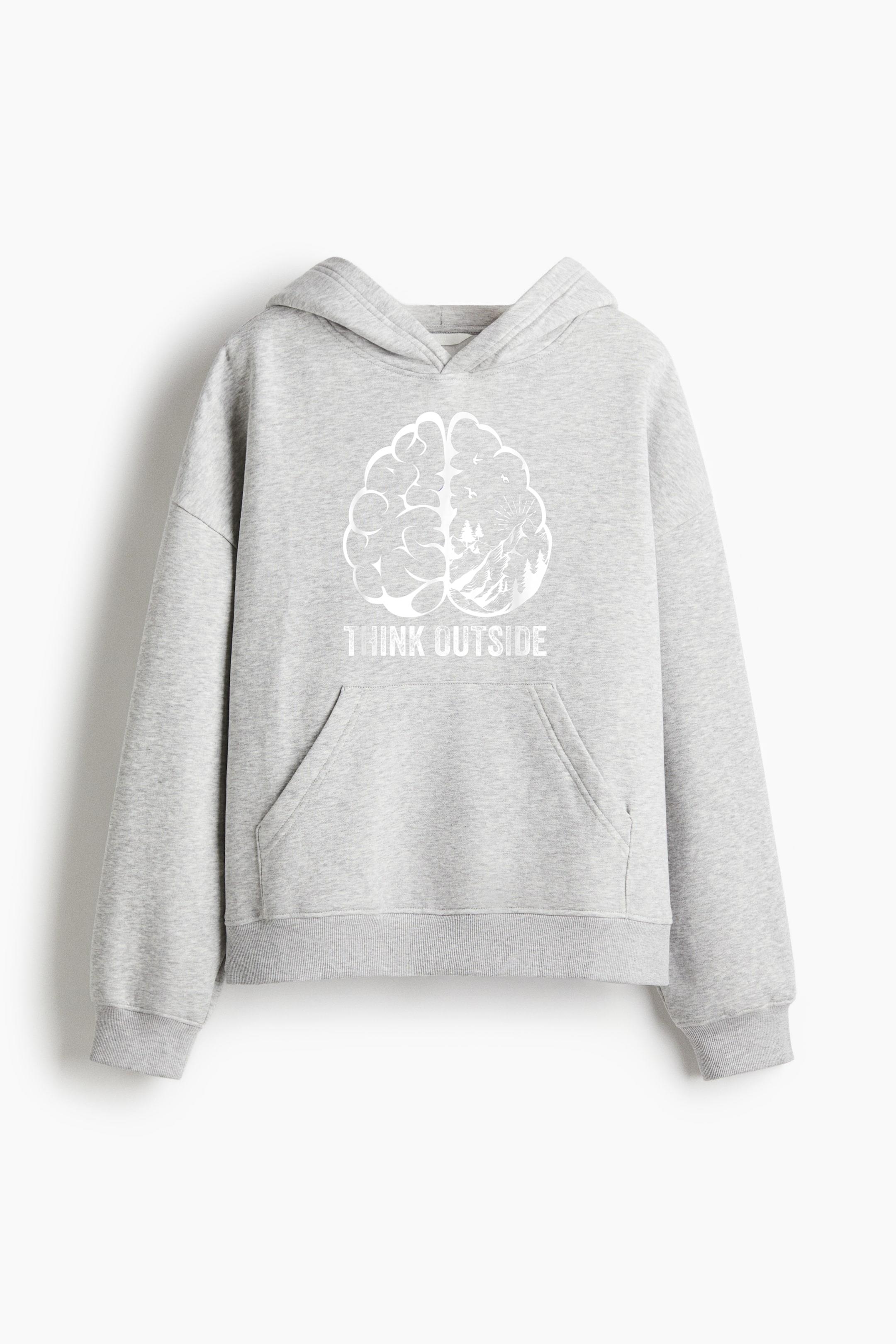 Think Outside Hiking Nature Camping Loose-Fit Printed Hoodie - Image 4