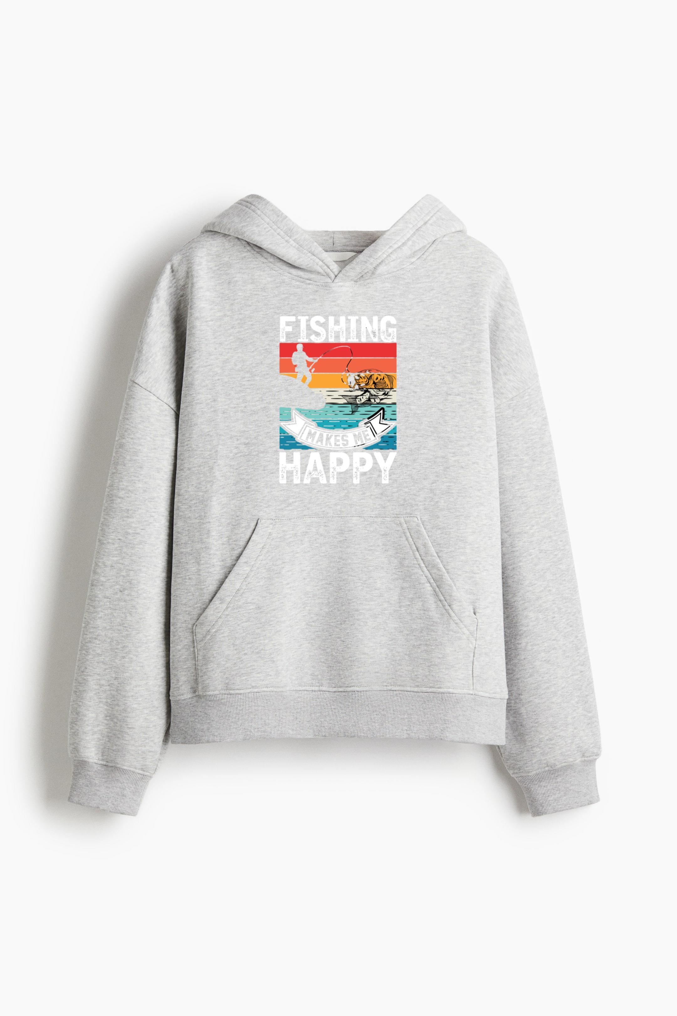 Traveler Hiking Focused Scenic Loose-Fit Printed Hoodie - Image 4