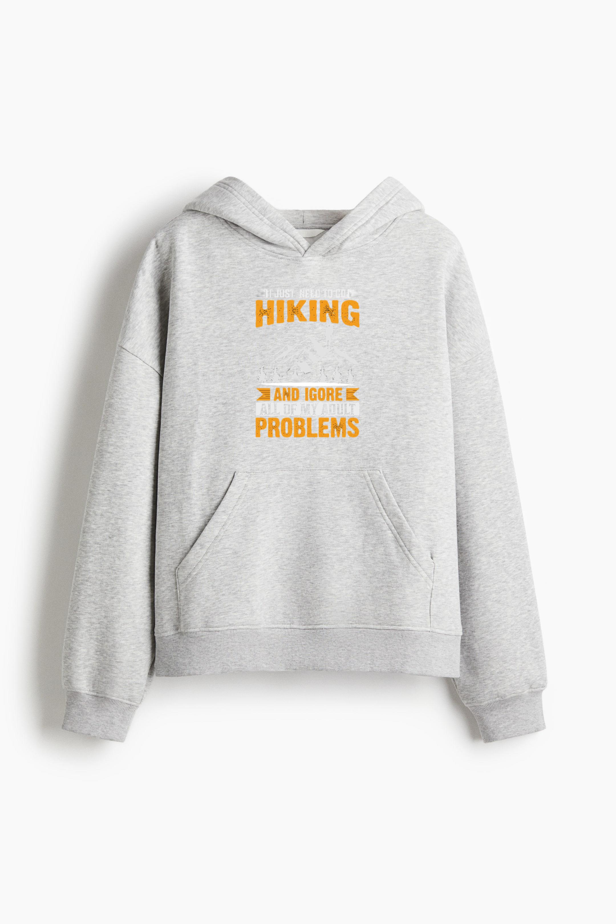Traveler Hiking Joyful Scenic Loose-Fit Printed Hoodie - Image 4