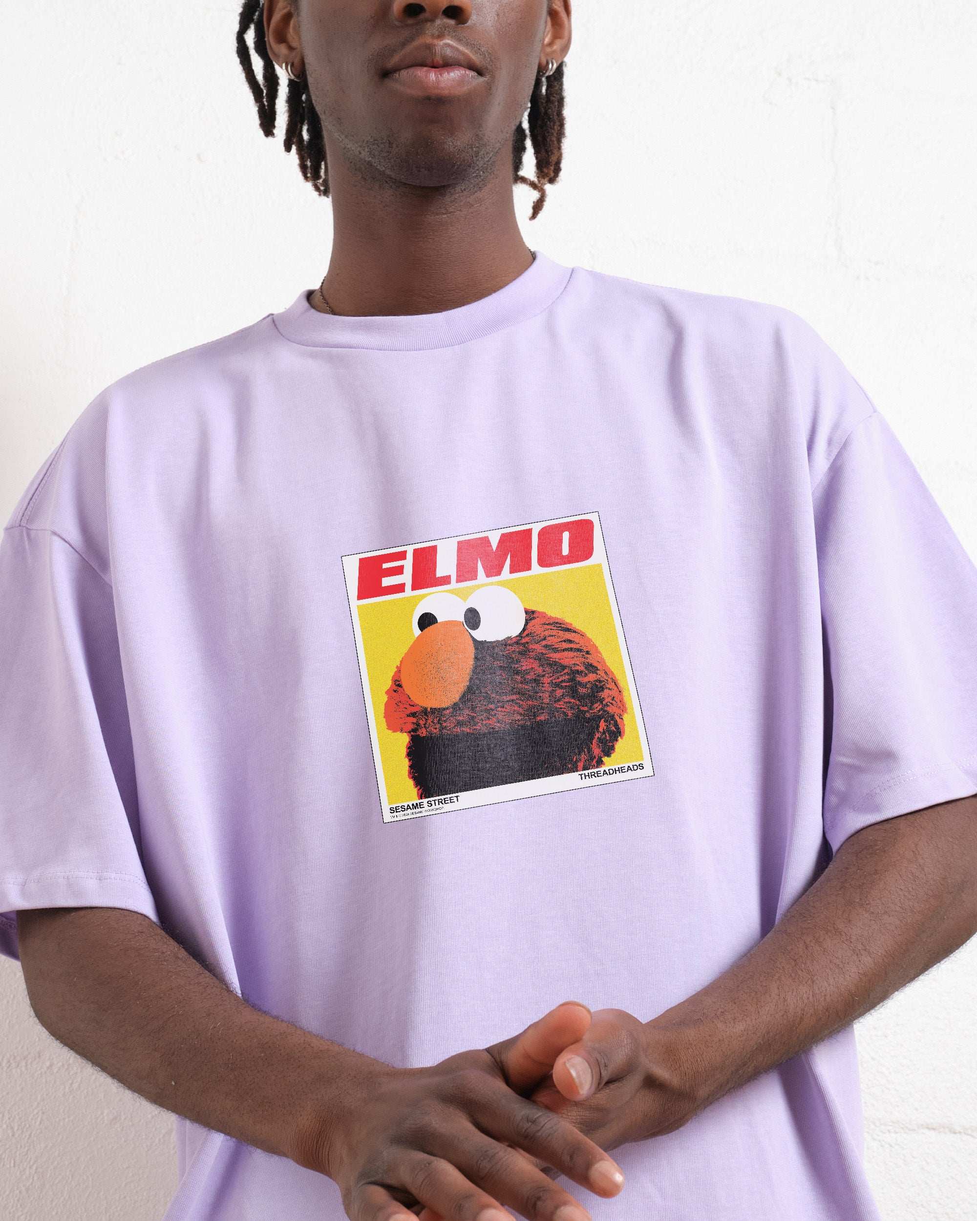 Elmo's Greatest Hits Oversized Graphic T-Shirt - Sesame Street Unisex Tee