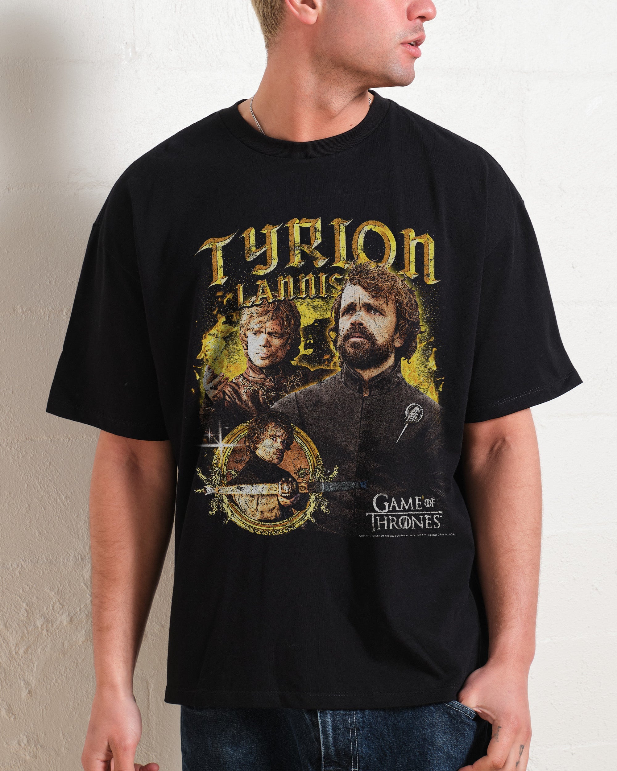 Vintage Tyrion Lannister Oversized Game of Thrones T-Shirt Unisex 90s Boxy Fit Cotton Tee